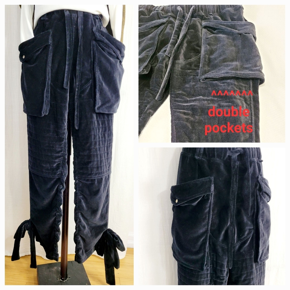 Nicholas K Velvet Cargo Joggers / M - Picture 5 of 7
